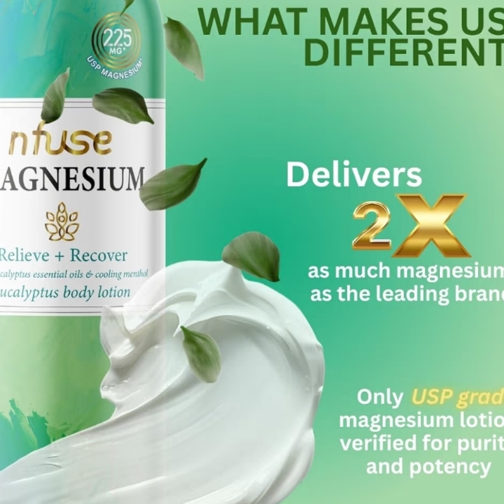 Nfuse Magnesium Eucalyptus Body Lotion - Picture 3 of 5